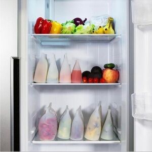 Silicone Food Storage Bags - Set of 6